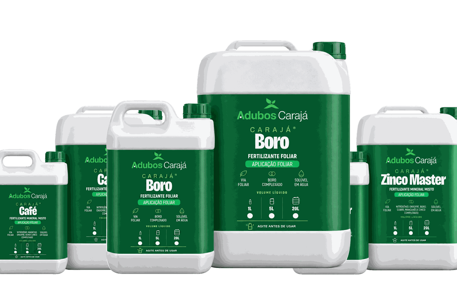 Produtos da linha Nutrição vegetal