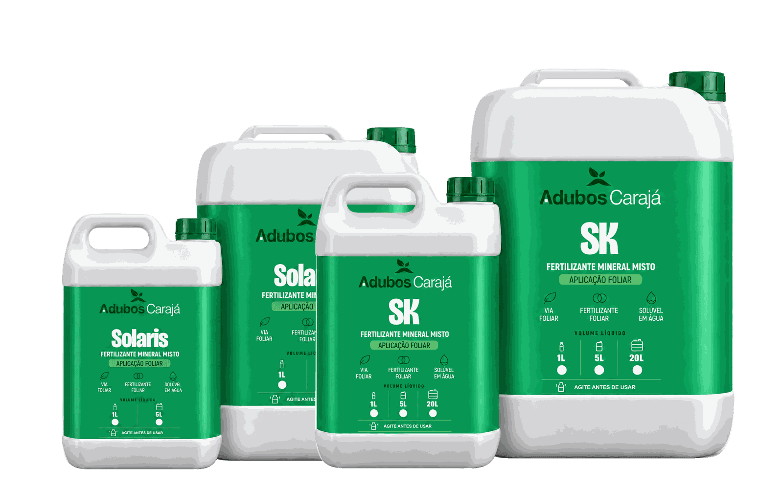 Produtos da linha Vigor verde